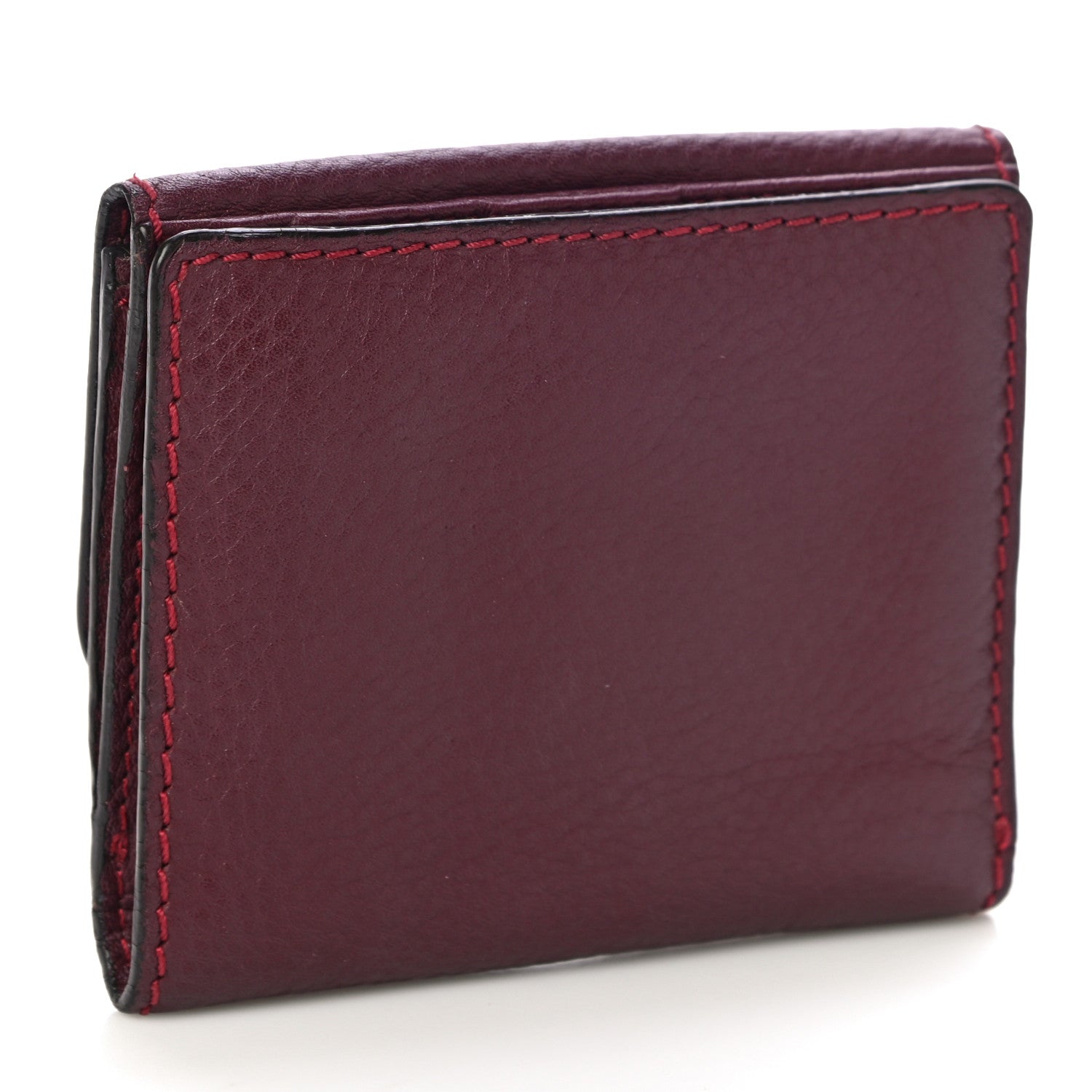 Chloe Grained Calfskin Marcie Square Wallet Intense Violine 3 of 11