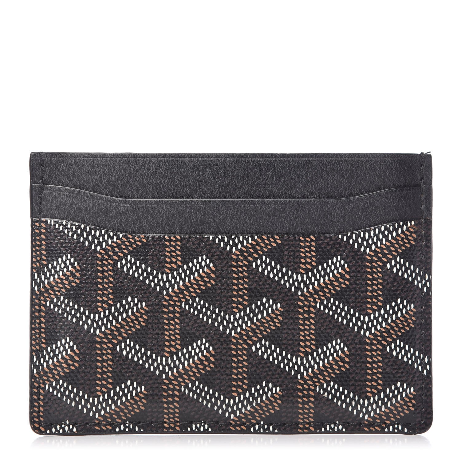 Goyard Goyardine Saint Sulpice Card Holder Black 1 of 6