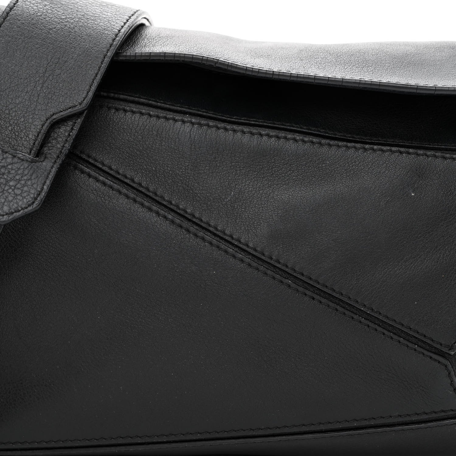 Loewe Calfskin Medium Puzzle Bag Black 8 of 15