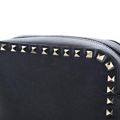 Valentino Garavani Calfskin Rockstud Camera Crossbody Bag Black 8 of 10