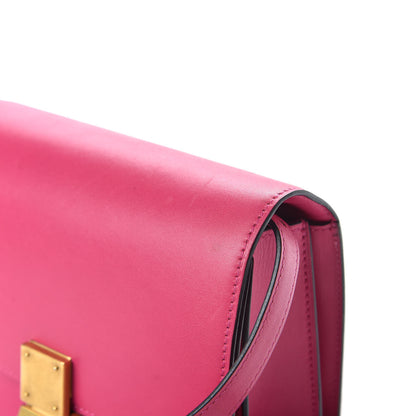 Celine Box Calfskin Small Classic Box Flap Bag Hibiscus 10 of 14