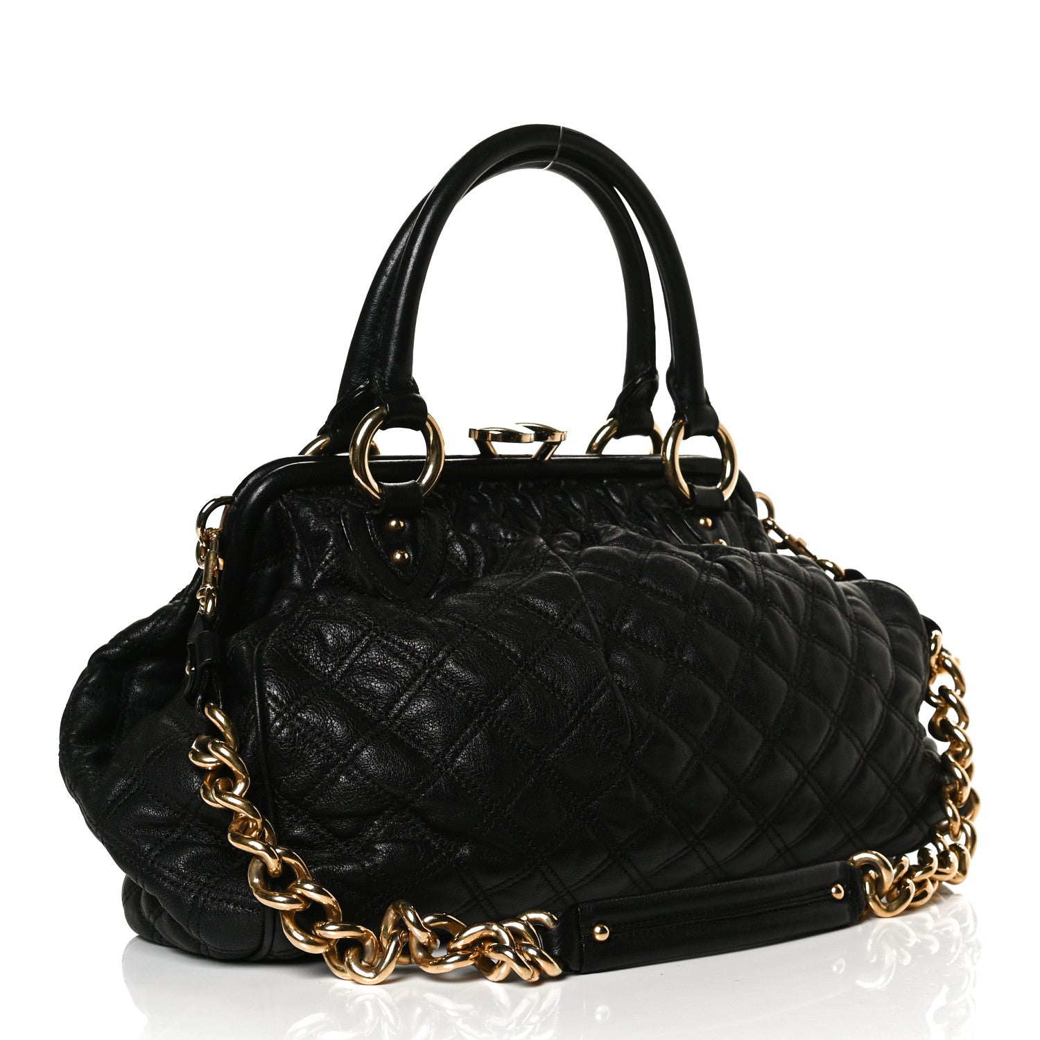 Marc Jacobs Calfskin Quilted Stam Black 3 of 14