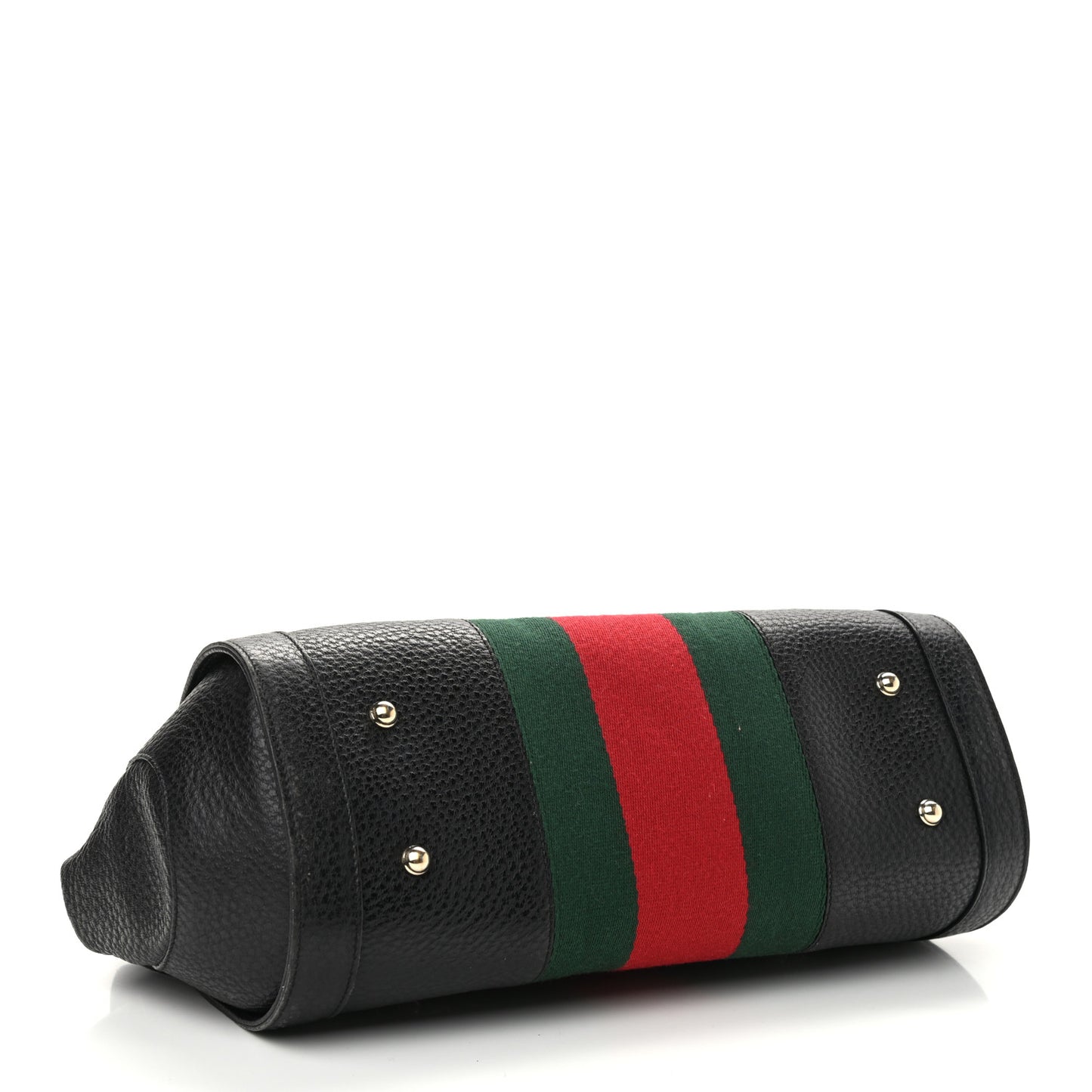 Calfskin Web Bamboo Bullet Satchel