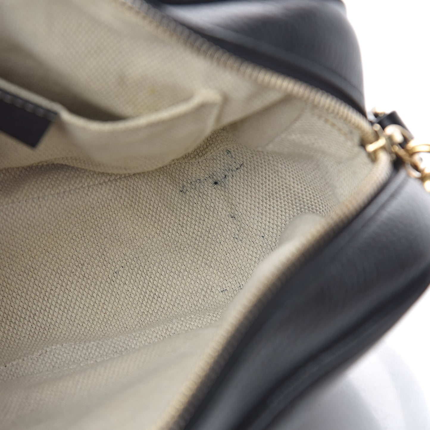 Pebbled Calfskin Small Soho Disco Bag Black