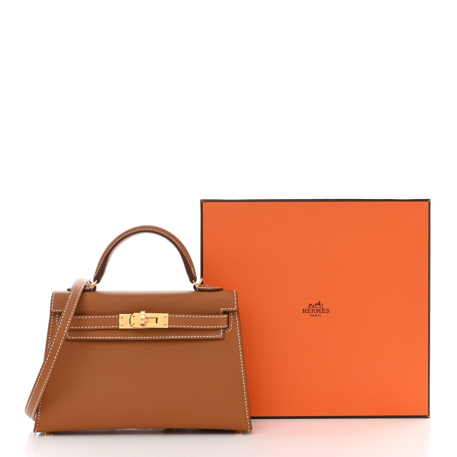 Hermes Epsom Mini Kelly Sellier 20 Gold 11 of 11