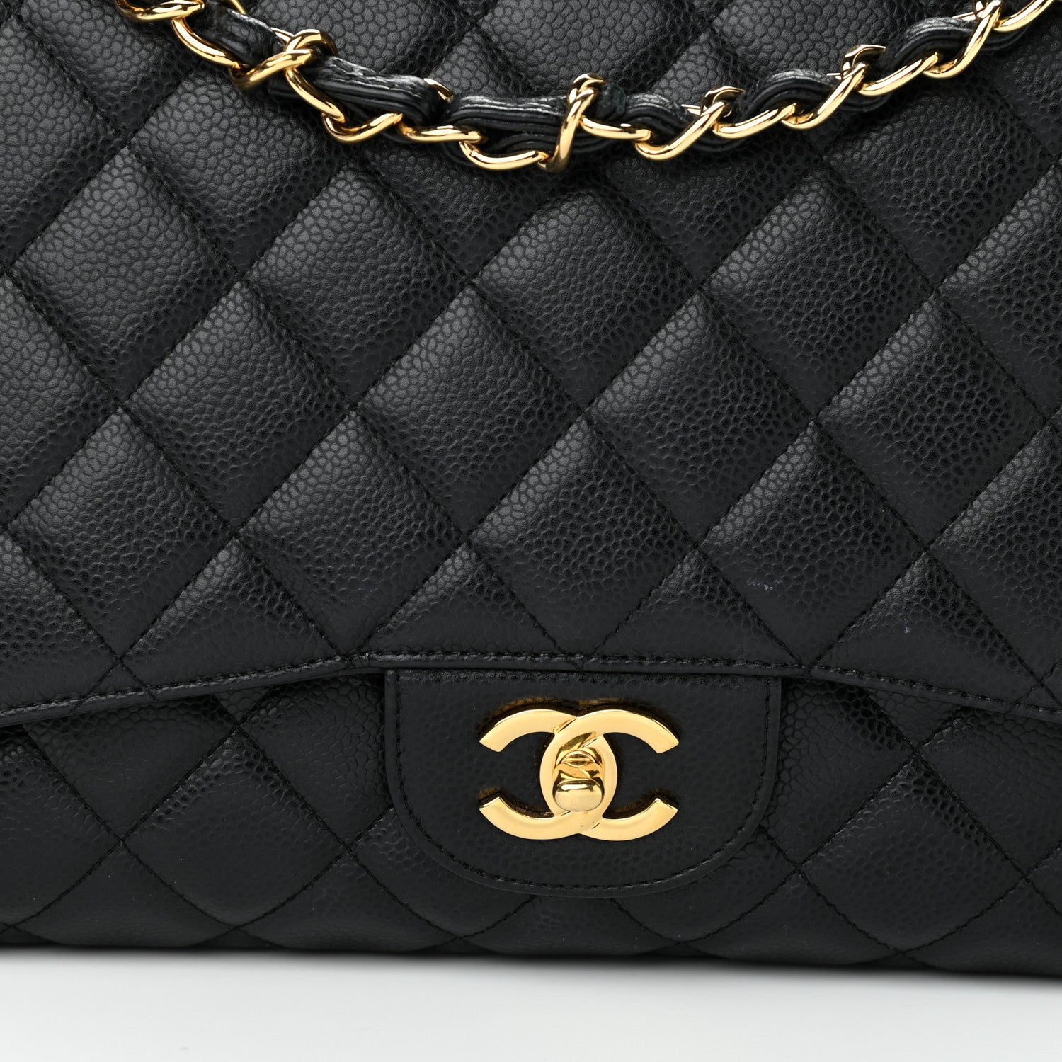 Chanel Caviar Quilted Maxi Single Flap Black 7 of 10