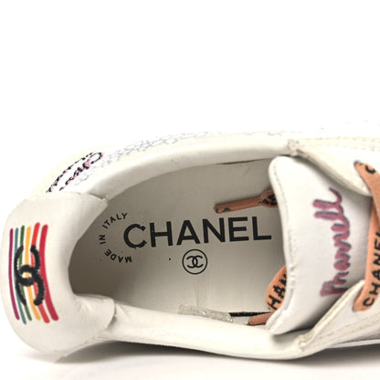 Chanel x Pharrell Williams Canvas Womens Sneakers 37 White Multicolor 8 of 9
