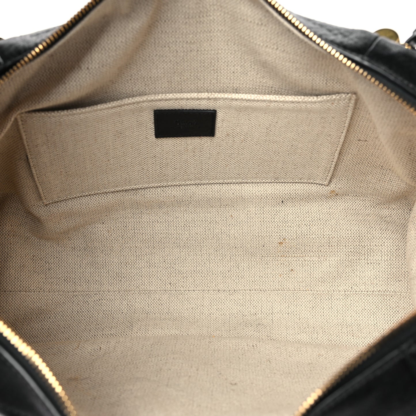 Natural Shiny Calfskin Large Paraty 24 Bag Black