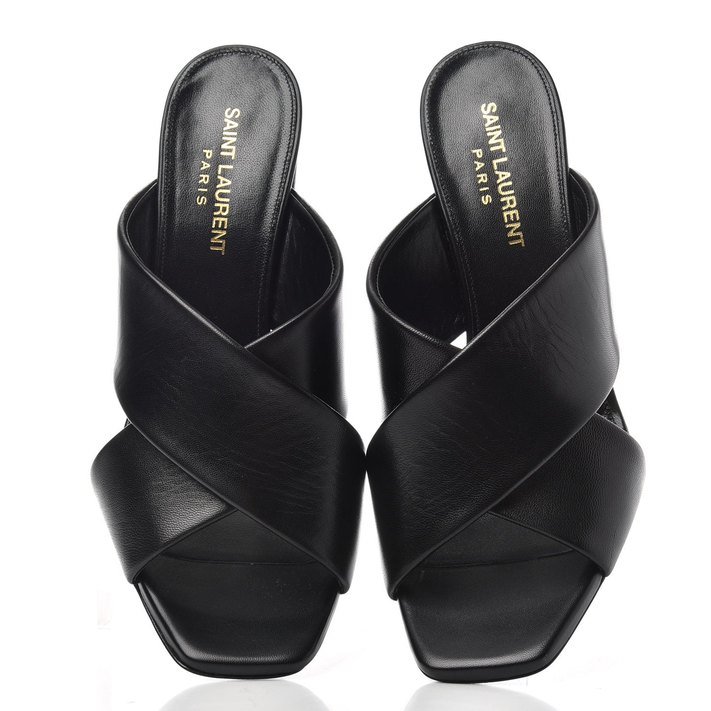 Calfskin LouLou Mules 37.5 Black
