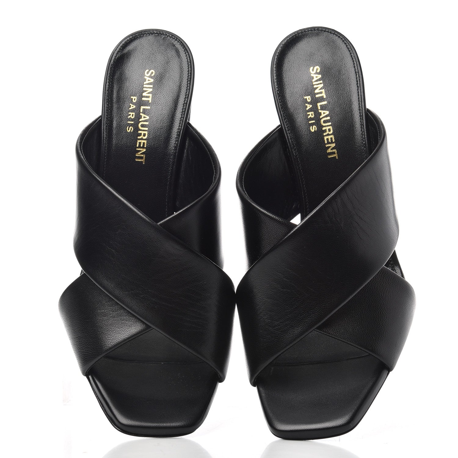 Saint Laurent Calfskin LouLou Mules 37.5 Black 5 of 11