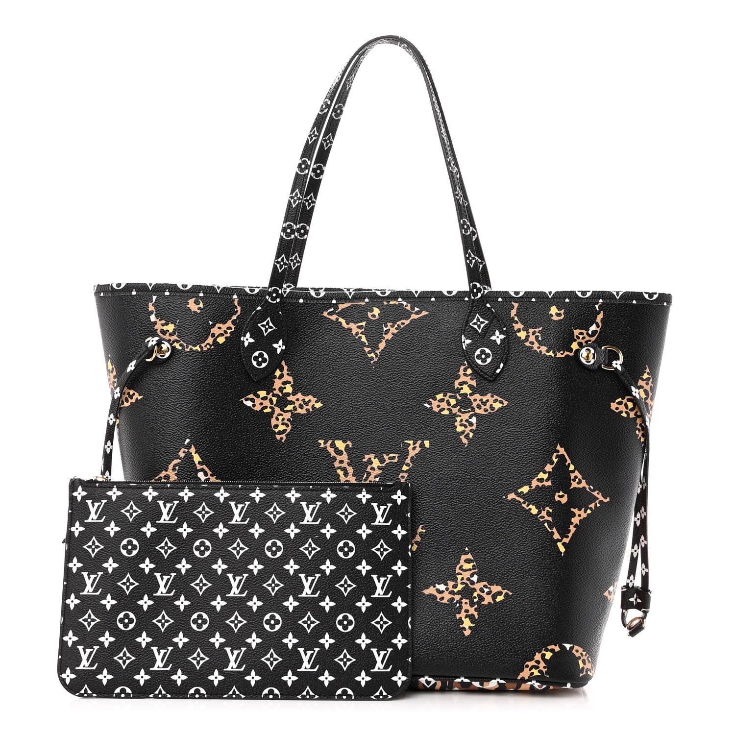 Louis Vuitton Monogram Giant Jungle Neverfull MM Black 1 of 9