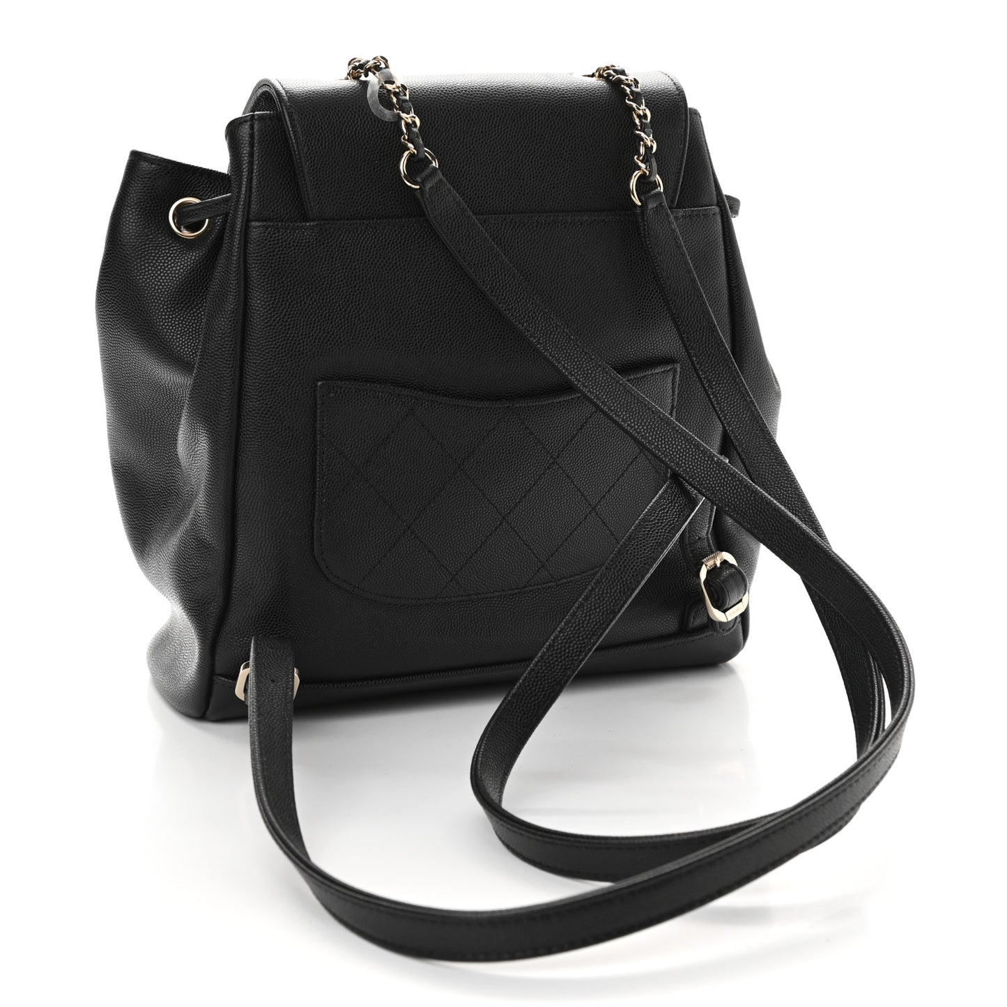 Caviar Quilted Business Affinity Backpack Black