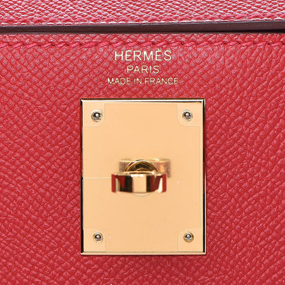 Hermes Epsom Kelly Sellier 28 Rouge Casaque 7 of 36