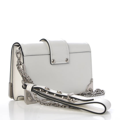 Prada City Calfskin Cahier Chain Wristlet Clutch White 3 of 6