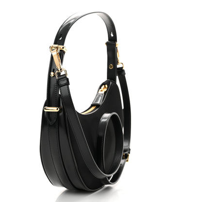 Prada Re-Nylon Spazzolato Small Arque Shoulder Bag Black 3 of 9