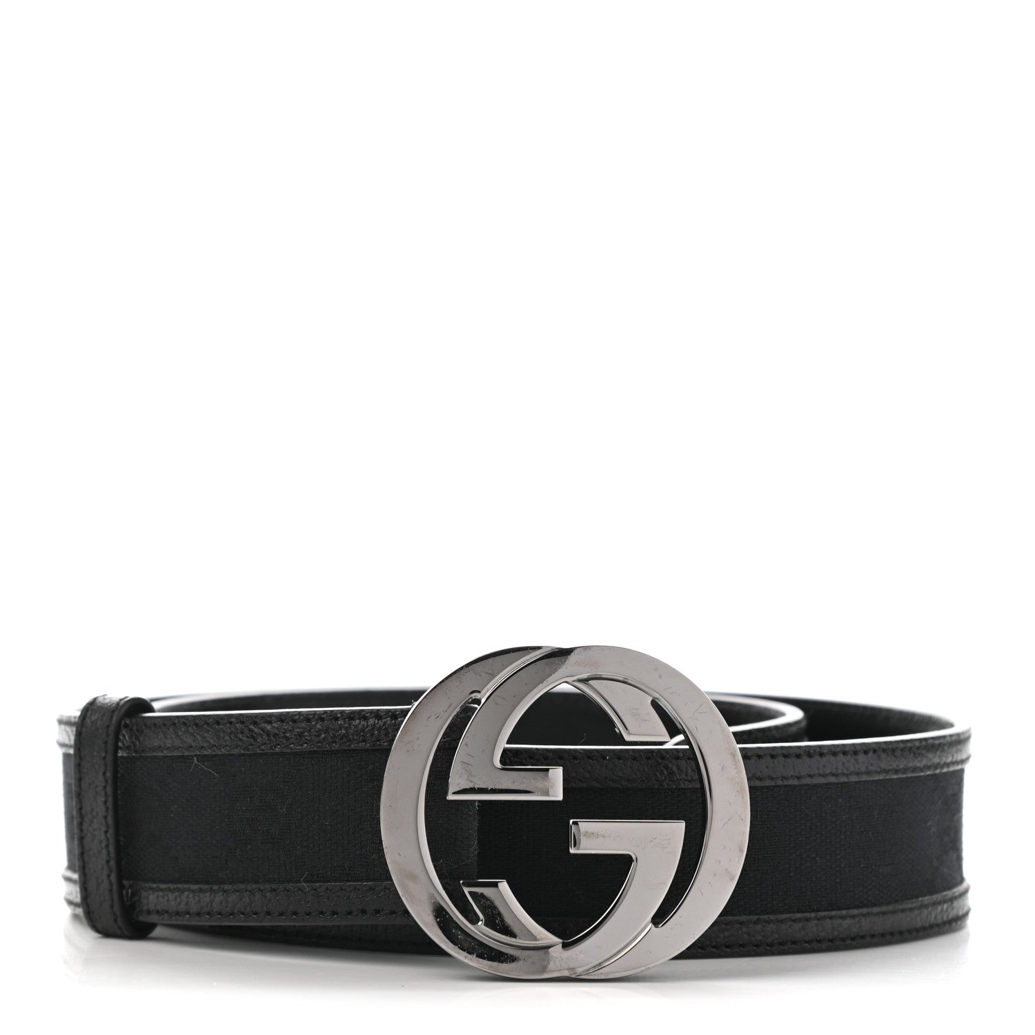 Gucci Monogram Interlocking G Belt 85 34 Black 1 of 6