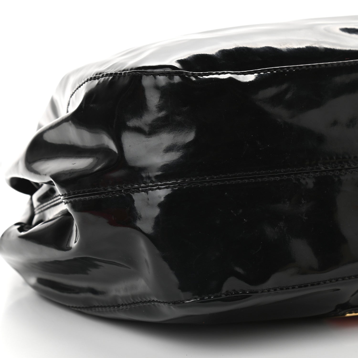 Valentino Garavani Patent Lacca Small Nuage Bow Hobo Black 8 of 17