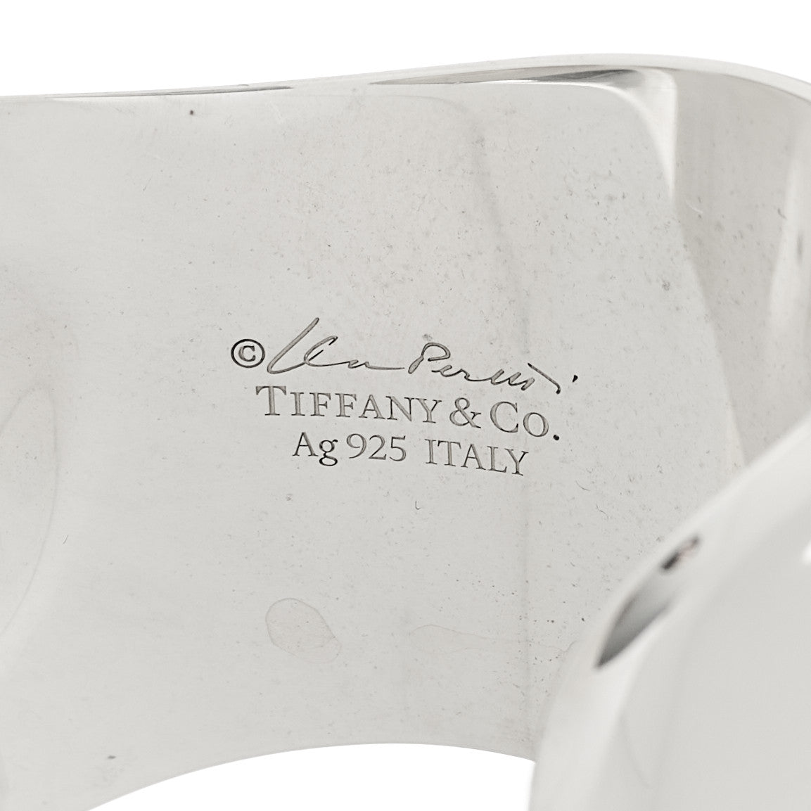 Tiffany Sterling Silver Elsa Peretti Small Left Wrist Bone Cuff Bracelet 4 of 4