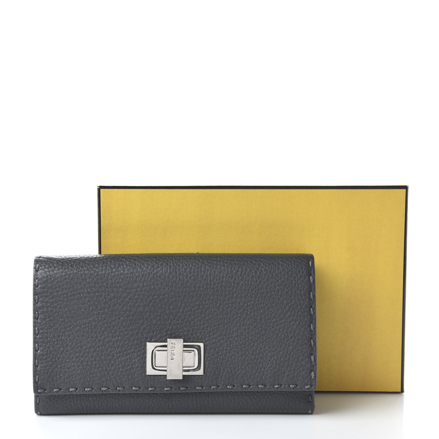 Cuoio Romano Selleria Peekaboo Continental Wallet Asfalto