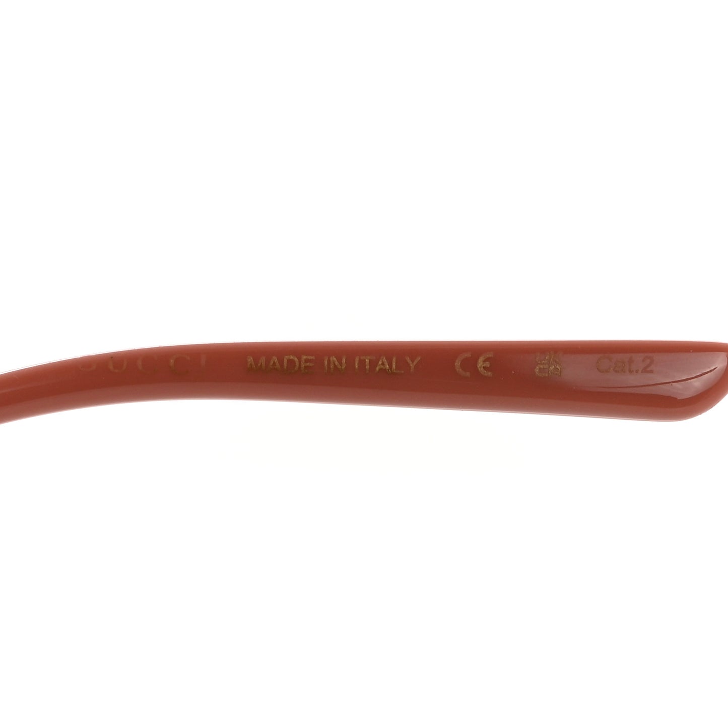 Metal Square Frame Sunglasses GG0443S Gold Pink