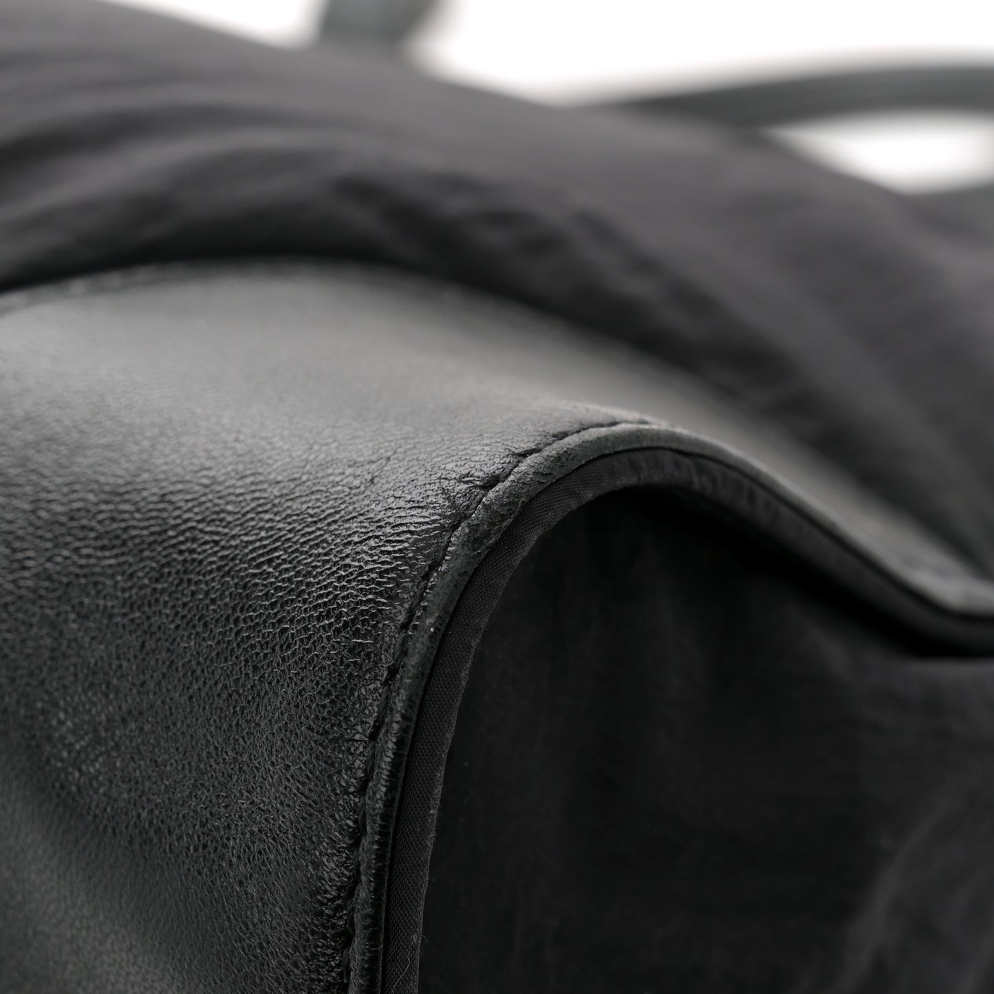 Nylon Calfskin 48H Sac De Jour Duffle Black