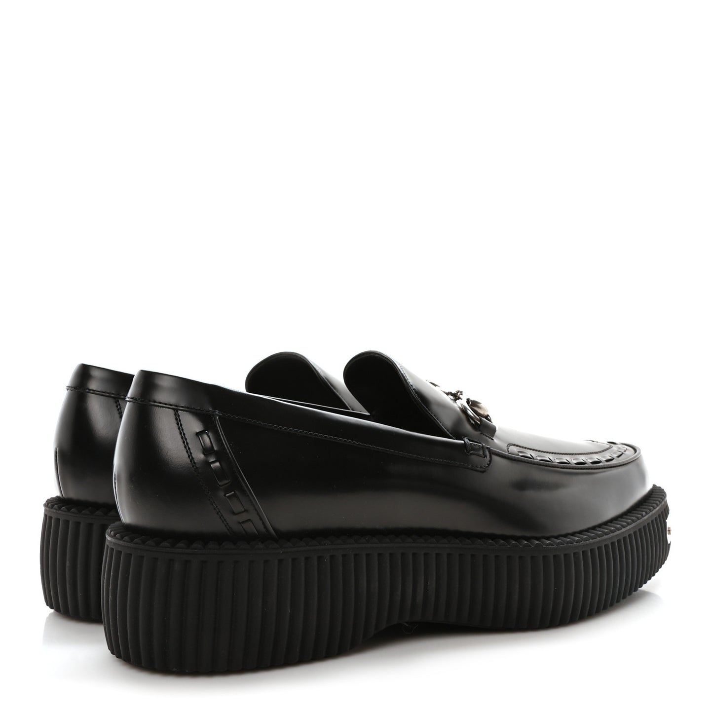 Magnum Calfskin Mens Horsebit Creeper Loafers 11.5 Black