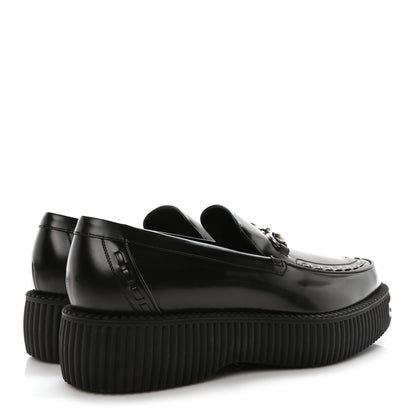 Gucci Magnum Calfskin Mens Horsebit Creeper Loafers 11.5 Black 5 of 9