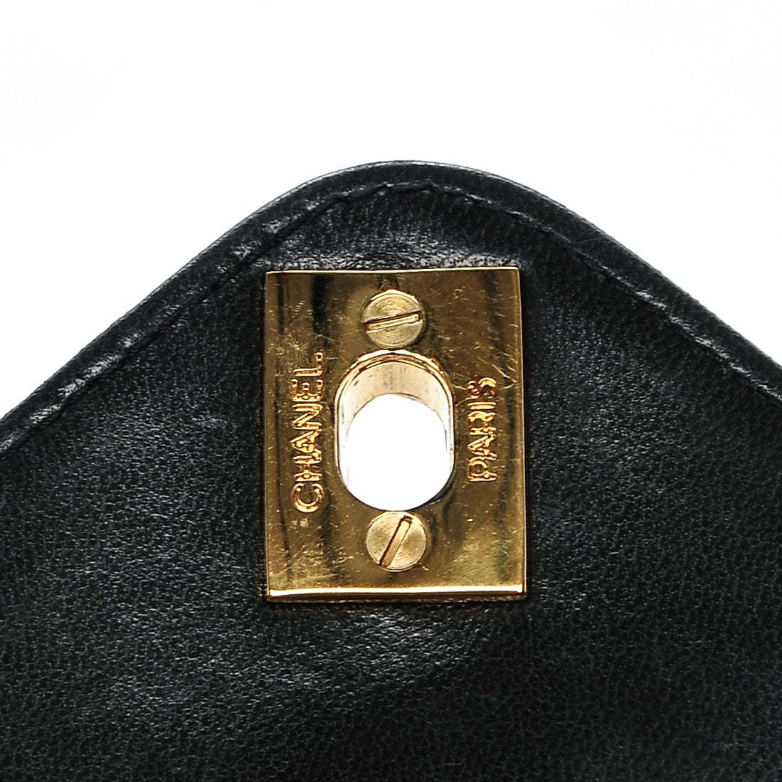 Chanel Lambskin Chevron Quilted Mini Square Flap Black 8 of 8