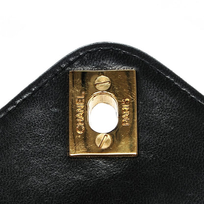 Chanel Lambskin Chevron Quilted Mini Square Flap Black 8 of 8