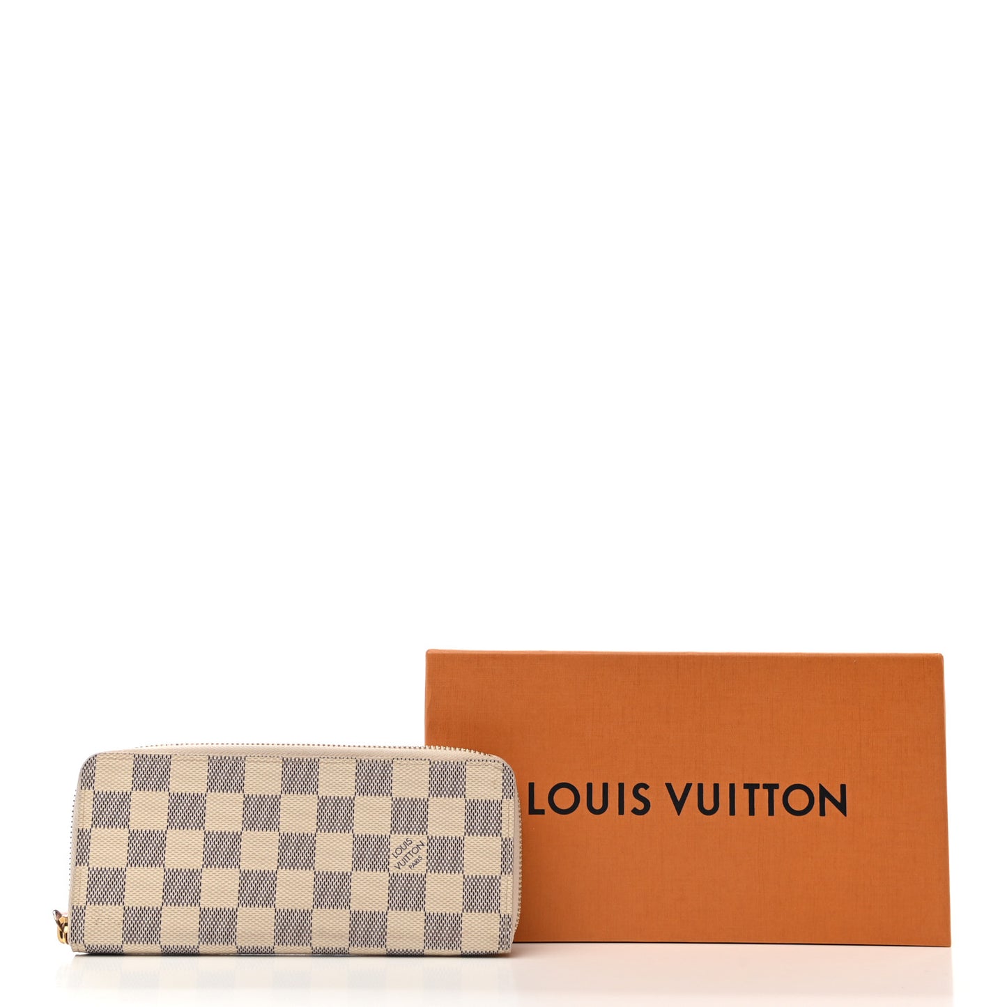 Damier Azur Clemence Wallet Rose Ballerine