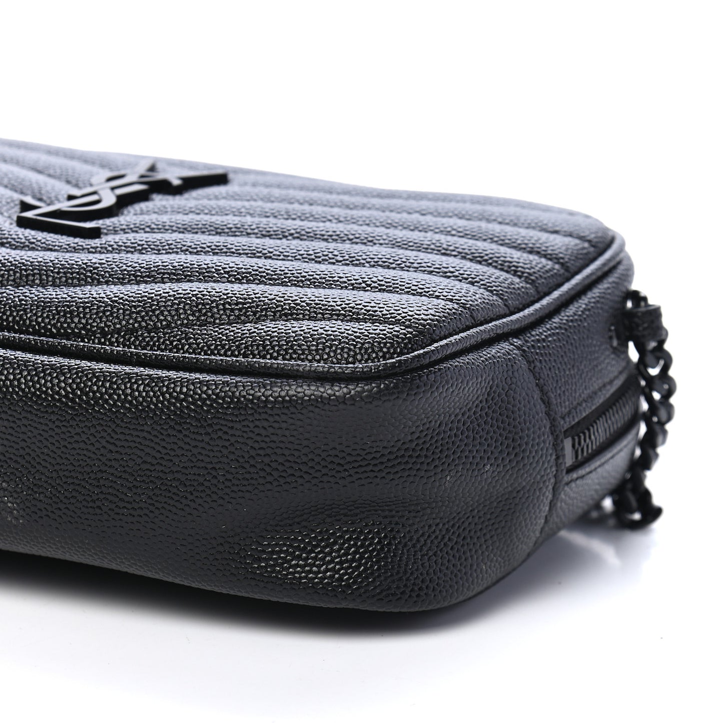 Grain De Poudre Matelasse Monogram Mini Lou Camera Bag Black