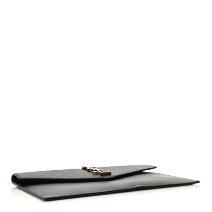 Saint Laurent Grain De Poudre Uptown Pouch Black 4 of 10