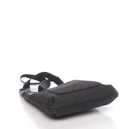 Gucci Nylon Monogram Flat Messenger Bag Black 4 of 11