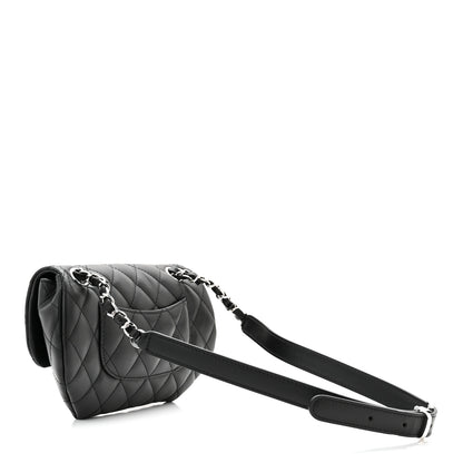 Chanel Calfskin Quilted CC Uniform Flap Belt Bag Black 2 of 10