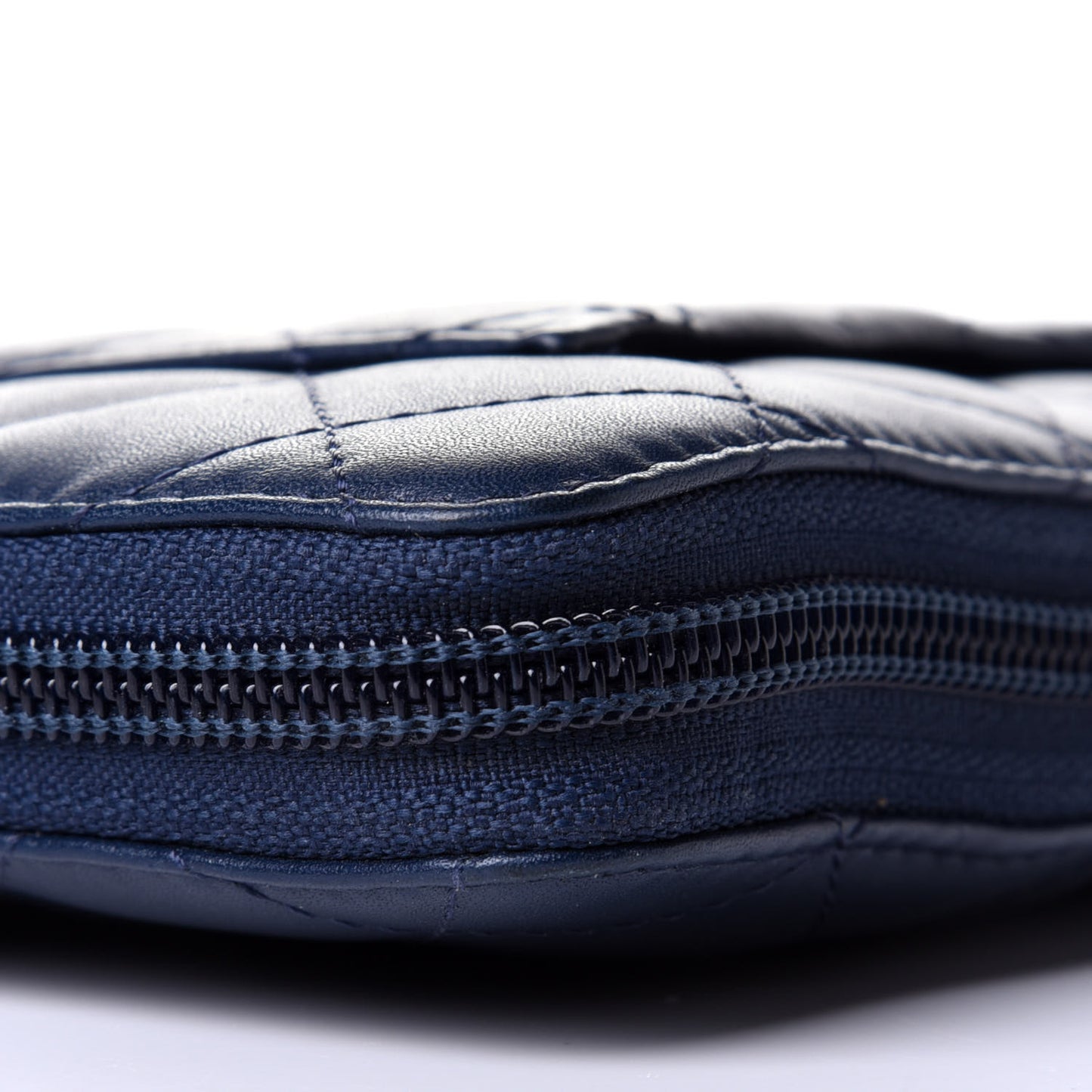 Calfskin Cambon Zip Around Organizer Wallet Navy