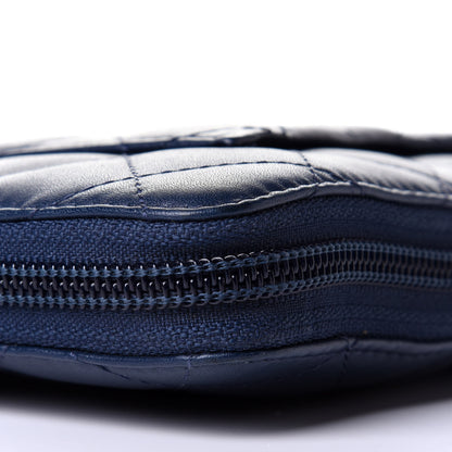 Chanel Calfskin Cambon Zip Around Organizer Wallet Navy 6 of 6