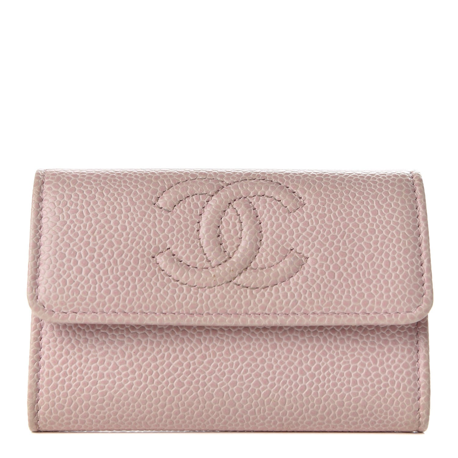 Chanel Caviar CC Timeless Card Holder Pink 1 of 9