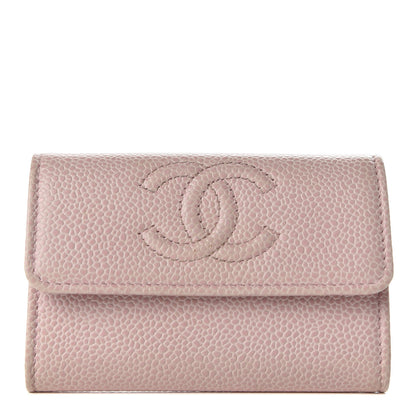 Chanel Caviar CC Timeless Card Holder Pink 1 of 9