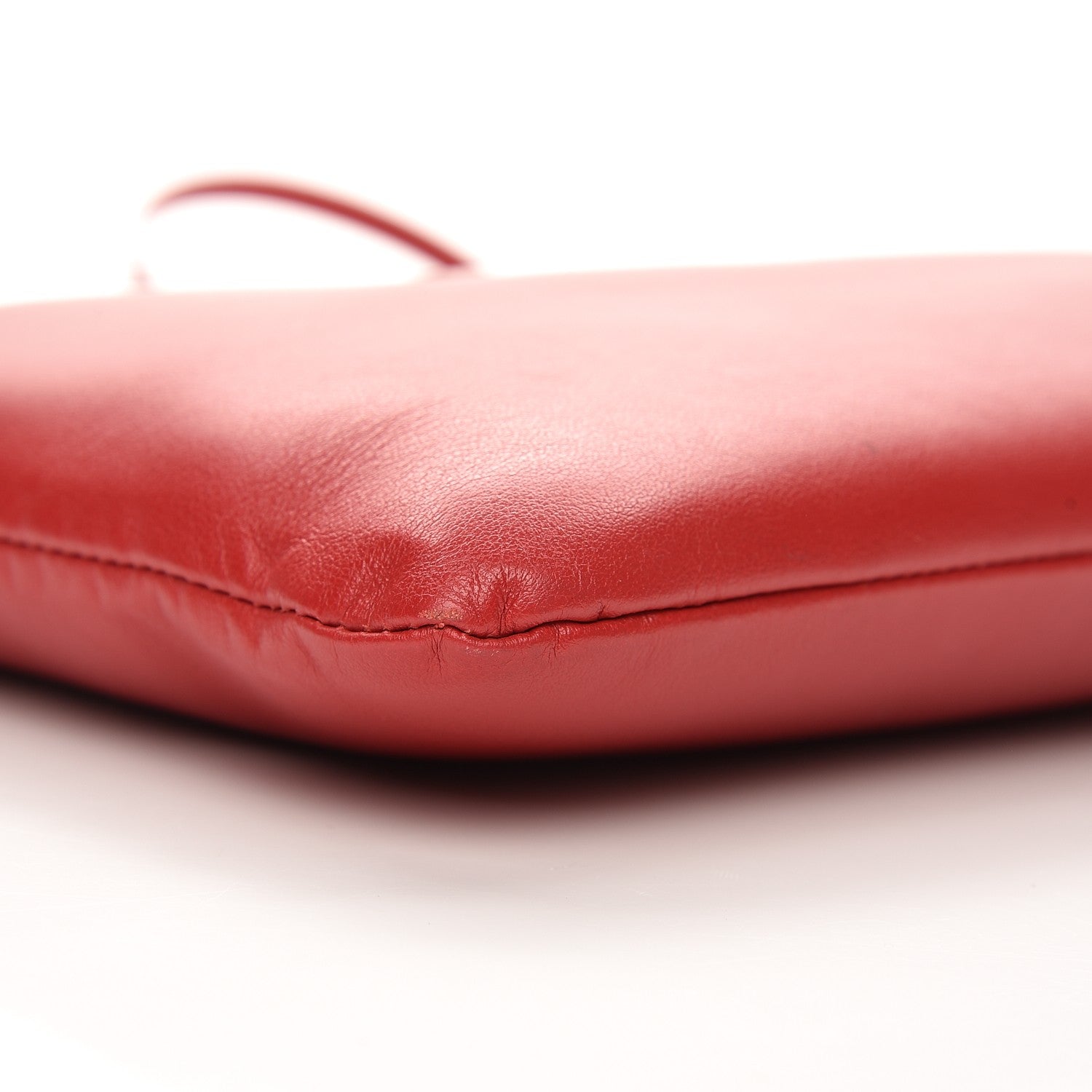 Saint Laurent Calfskin Teen Monogram Crossbody Bag Rouge Vif 8 of 8