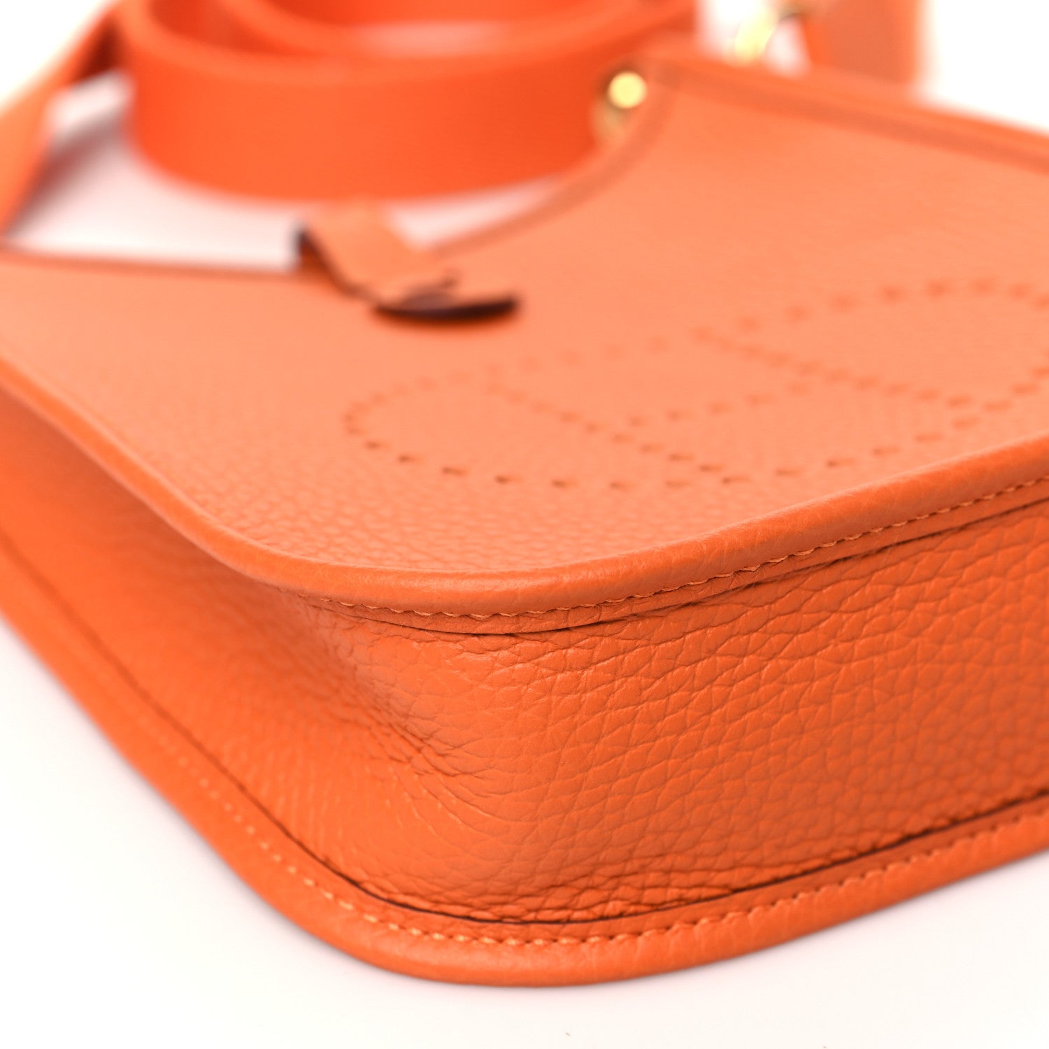 Hermes Taurillon Clemence Evelyne TPM Orange 9 of 11