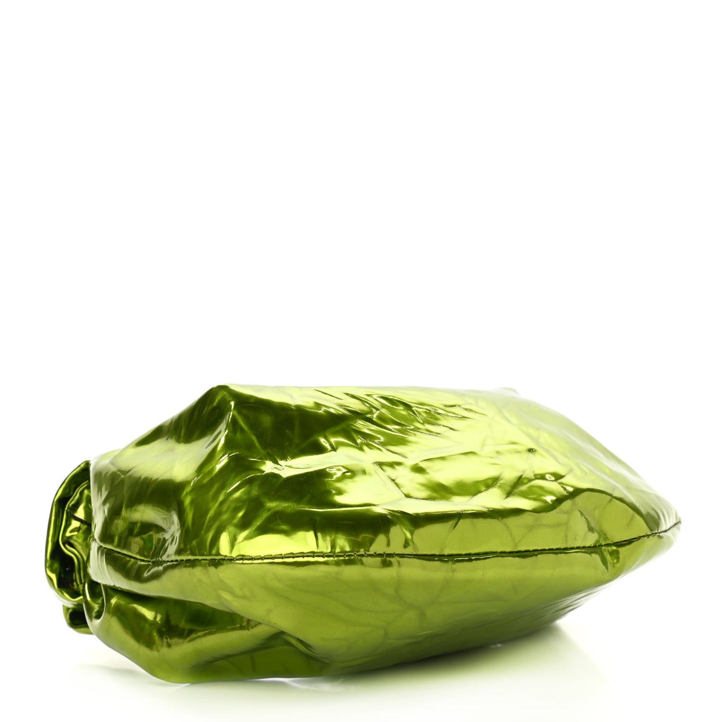 Metallic Crushed Calfskin Mini Jodie Chlorophyll