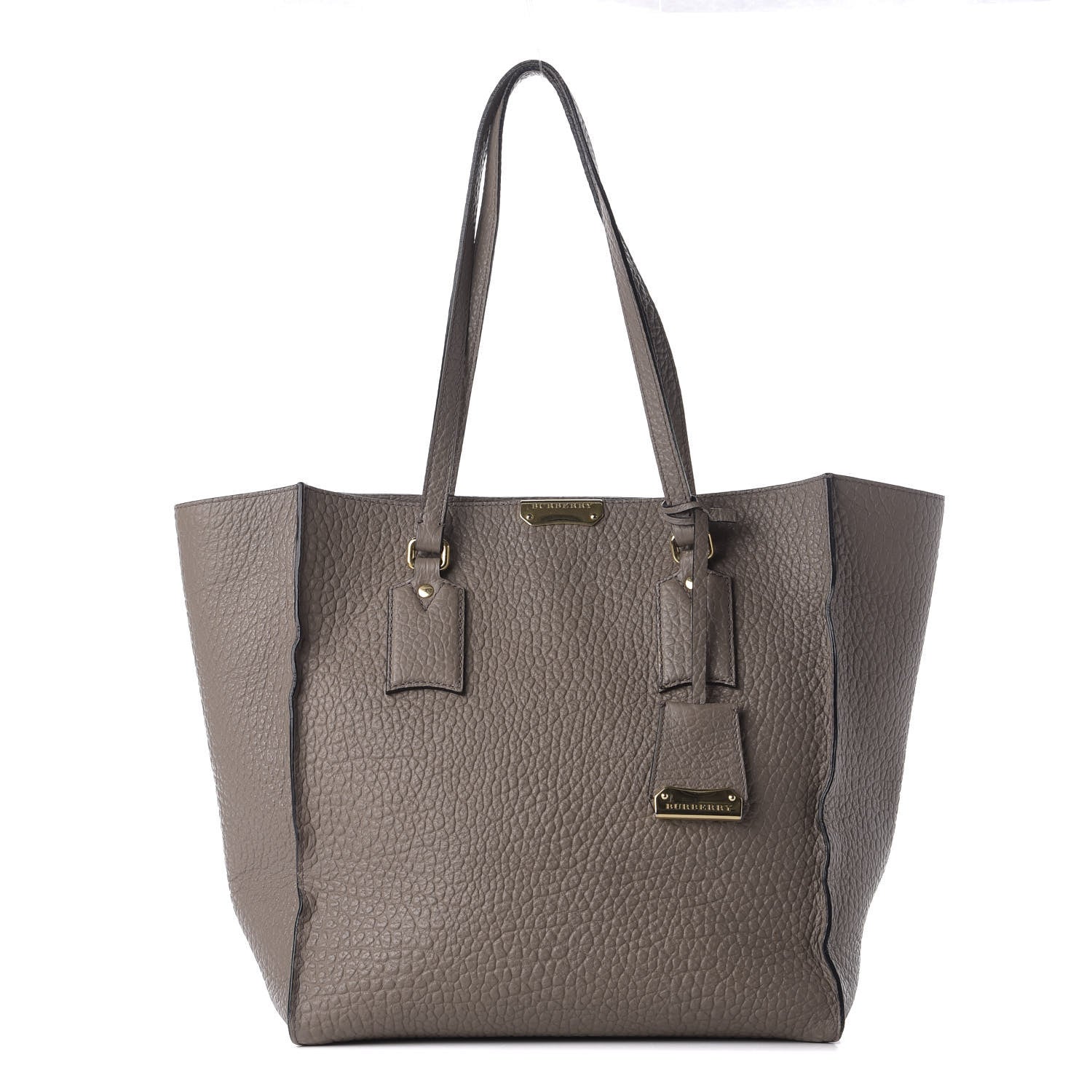 Burberry Heritage Grain Medium Woodbury Tote Pale Taupe 1 of 12