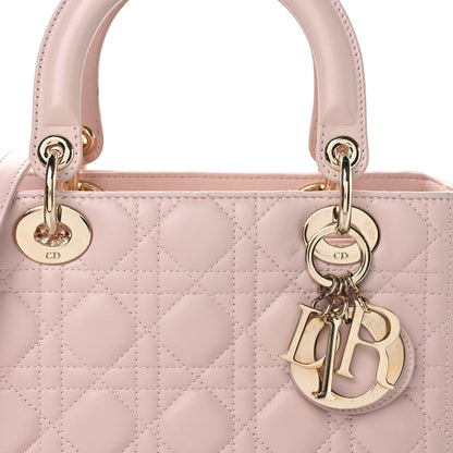 Christian Dior Lambskin Cannage Medium Lady Dior Light Pink 8 of 10