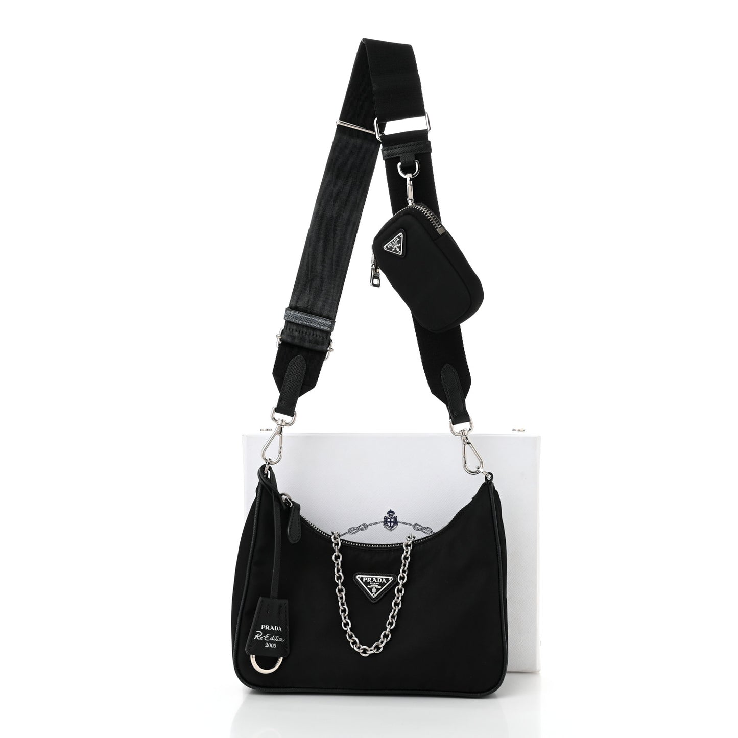 Nylon Re-Edition 2005 Shoulder Bag Black