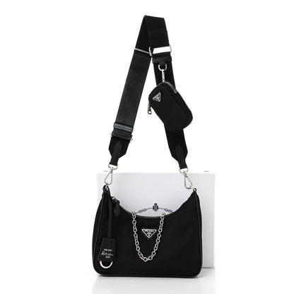 Prada Nylon Re-Edition 2005 Shoulder Bag Black 13 of 13