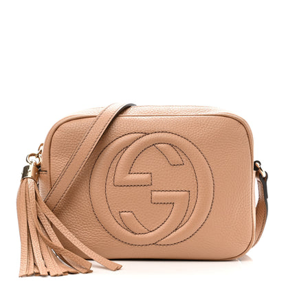 Gucci Pebbled Calfskin Small Soho Disco Bag Camelia 1 of 11