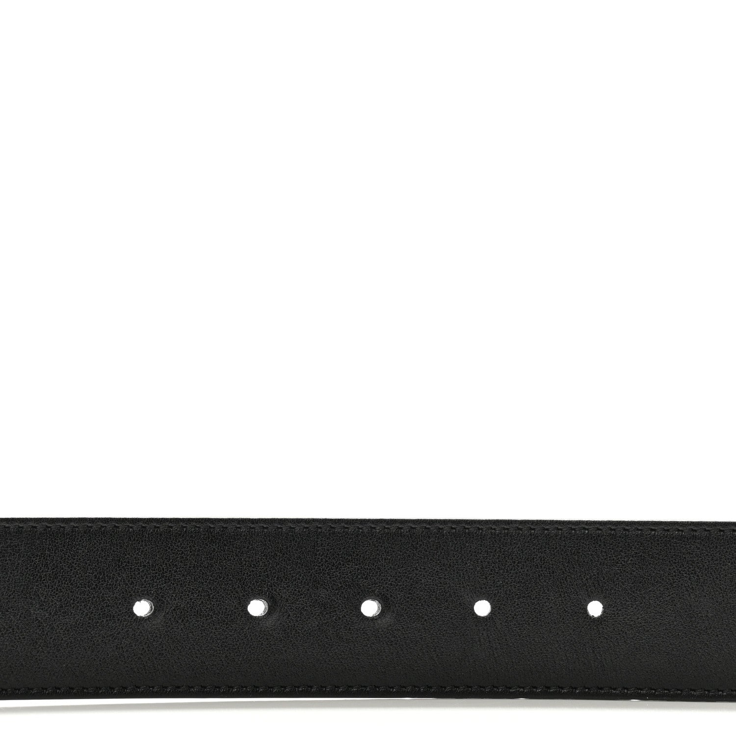 Gucci Plutone Calfskin Palladium Double G 40mm Belt 105 42 Black 3 of 8