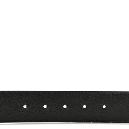 Gucci Plutone Calfskin Palladium Double G 40mm Belt 105 42 Black 3 of 8