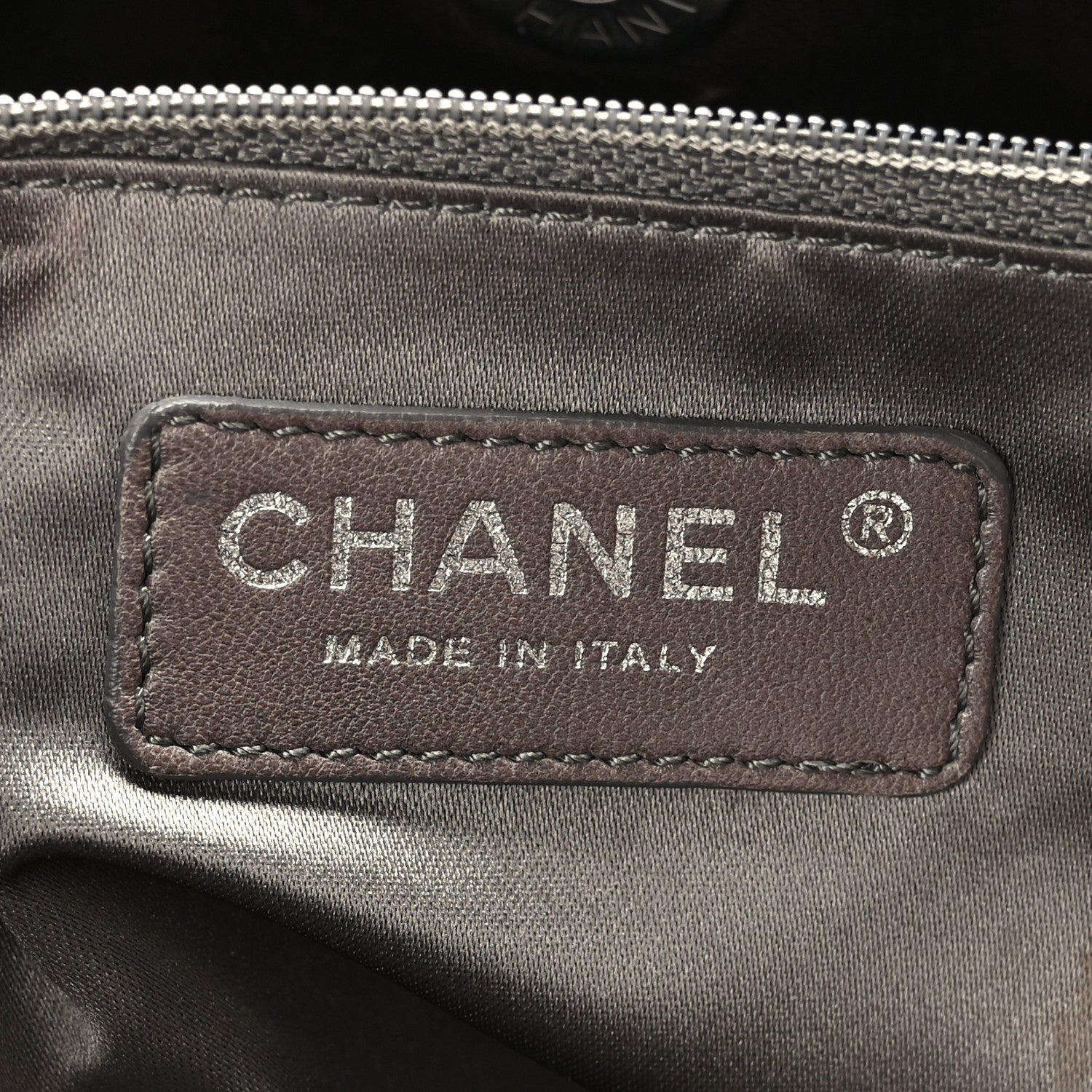 Chanel Wrinkled Lambskin Hidden Chain Small Tote Brown 7 of 9