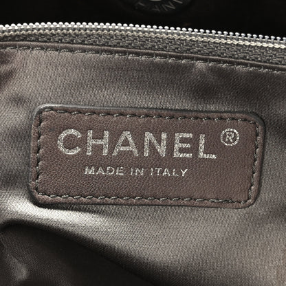Chanel Wrinkled Lambskin Hidden Chain Small Tote Brown 7 of 9